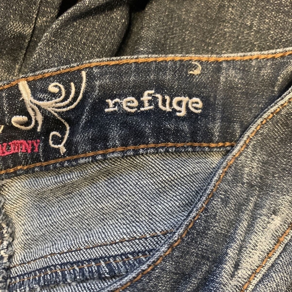 Flirty Everyday Skinny Refuge Distressed Washed Jeans Pant Womans Regular 0 Slim - Picture 12 of 12
